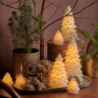 Juego de 4 Mini Arboles de Navidad Blanco - Carla