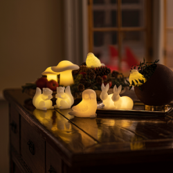 Set of 2 Sparrows in Led White - Erica