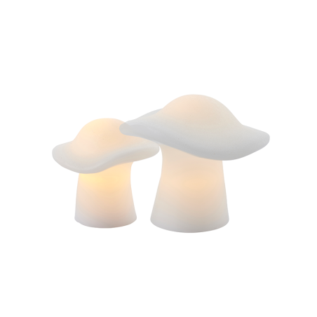 Set of 2 Mushrooms in Led White - Elisa