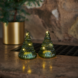 Juego de 2 Árboles de Navidad Verde - Lucy