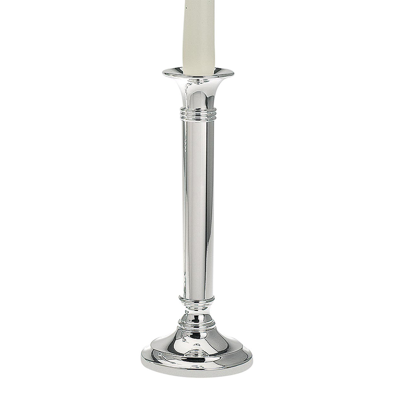 Candle Stick Plain Big Round Base 23cm