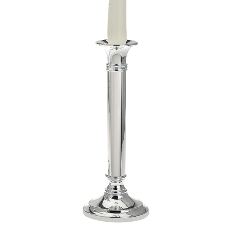 Candle Stick Plain Big Round Base 23cm