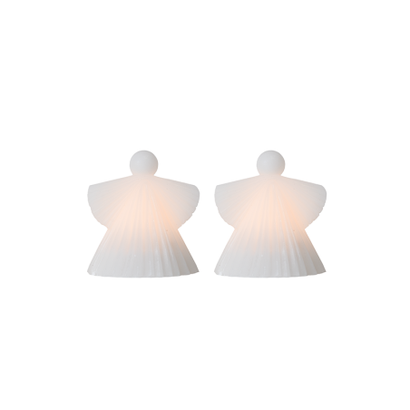 Conj. de 2 Anjos 10cm Branco - Asta
