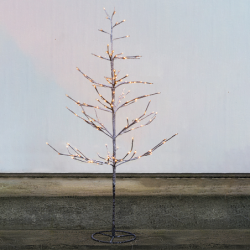 Árbol de Navidad 240 Led Blanco Cálido/Nieve - Alex
