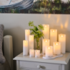 Juego de 3 Velas Recargables Blanco - Sara