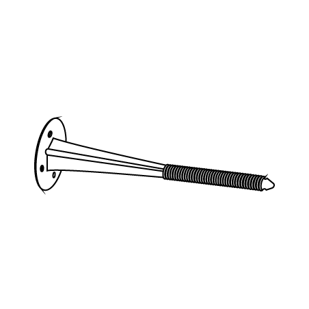 CHEMITOOL FASTENERS Iso Smart Insulation Fixing with Reinforced Plastic Nail LV046 10X70 s=20-40 HD Polyethylene