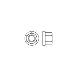 D6331 |10| PORCA ALTA C/FLANGE 1,5D M6