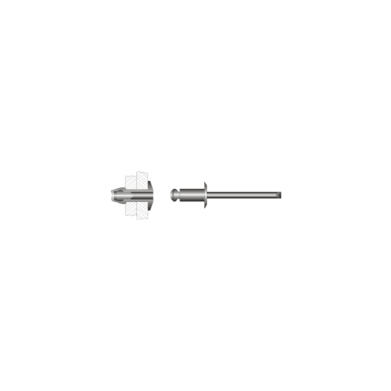 Ribite Alumínio Multigrip 4X10 CHEMITOOL FASTENERS
