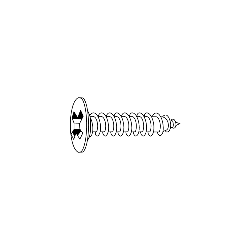 CHEMITOOL FASTENERS Self Tapping Screw Extra Low Head PHILLIPS LV075 4,2x14 White Zinc plated CHEMITOOL FASTENERS Self Tapping Screw Extra Low Head PHILLIPS LV075 4,2x14 White Zinc plated