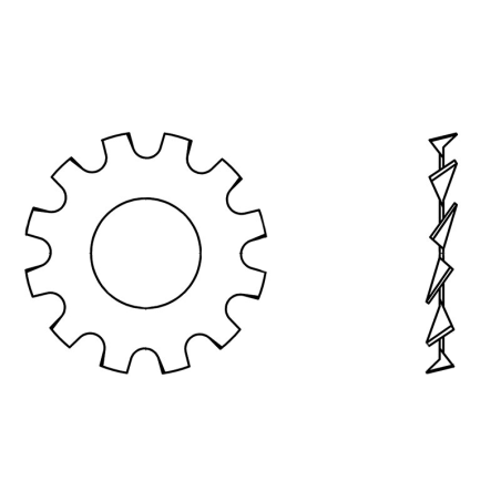CHEMITOOL FASTENERS Spiral Wound Washer M30 DIN 6797A