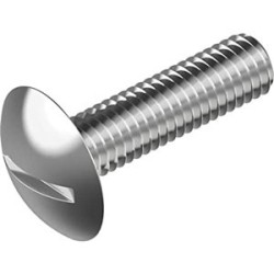 Tornillo de cabeza ovalada con ranura A2 M4X12 LV023 CHEMITOOL FASTENERS