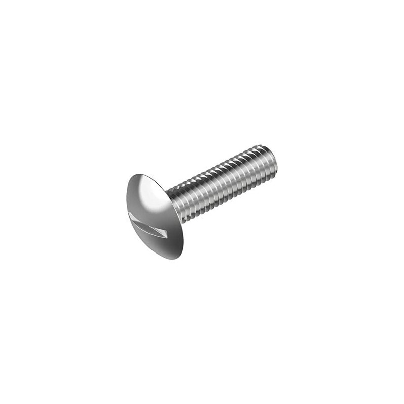 Tornillo de cabeza ovalada con ranura A2 M4X12 LV023 CHEMITOOL FASTENERS