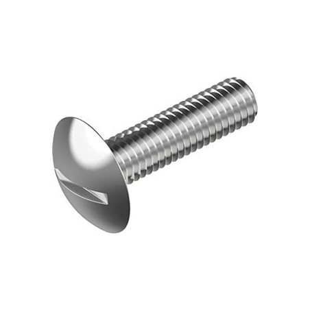 Tornillo de cabeza ovalada con ranura A2 M4X12 LV023 CHEMITOOL FASTENERS