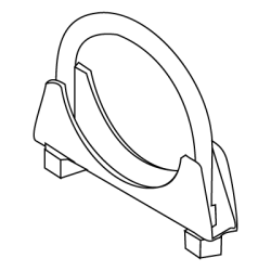 CHEMITOOL FASTENERS Exhaust Pipe Clamp Ø8x32