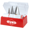 RUKO Set Of Conical Drills For Plates HSS (Drills Nº1,2,3 And 1 Cut Spray Can Of 50ml)