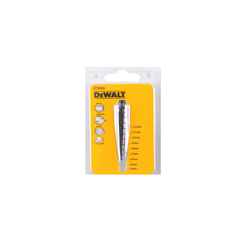 Broca Cónica Extreme Impact DeWalt 4 - 12 mm Broca Cónica Extreme Impact DeWalt 4 - 12 mm