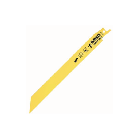 Lâminas de serra sabre para corte em madeira e metal DeWalt (203mm x 1.4mm)