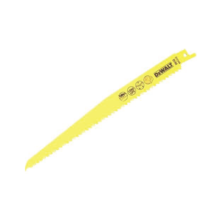 DeWalt saber blades  for wood and metal cuts (228mm x 3.6-5.1mm)
