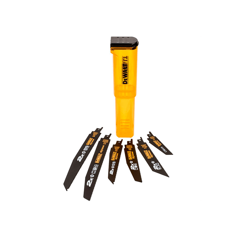 DeWalt Set of 6 saber blades 2X 1xDT2300L, 1xDT2307L, 1xDT2315L, 1xDT2301L, 1xDT2308L, 1xDT2407L DeWalt DeWalt Set of 6 saber blades 2X 1xDT2300L, 1xDT2307L, 1xDT2315L, 1xDT2301L, 1xDT2308L, 1xDT2407L DeWalt