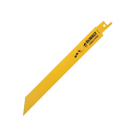Lâminas de serra sabre para corte em madeira e metal DeWalt (203mm x 1.8mm)