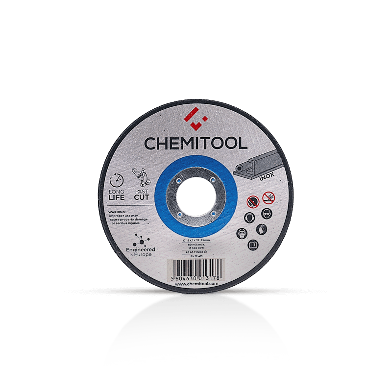 Disco de Corte Acero Inoxidable CHEMITOOL Ø115 x 1 mm