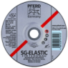 Discos De Rebarbar Linha Alto Rendimento SG-Elastic Alumínio/Metais Não Ferrosos PFERD E 115-7 A 24 N SG-Alu/22,23
