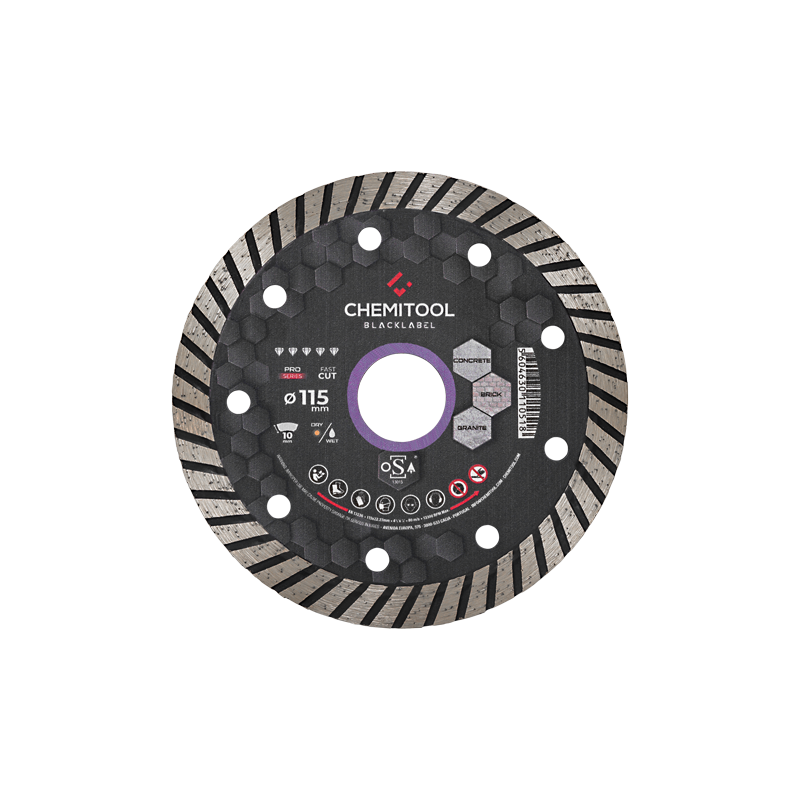 CHEMITOOL BLACKLABEL - Turbo Diamond Saw Blade 115mm