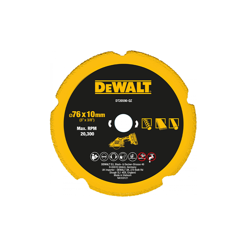 Muela Diamantada Multi Material Ø76mm DeWALT
