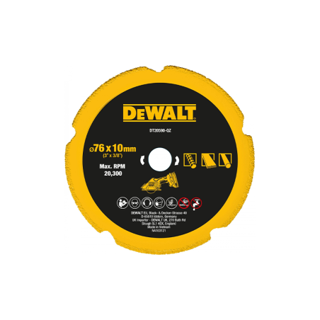 Muela Diamantada Multi Material Ø76mm DeWALT
