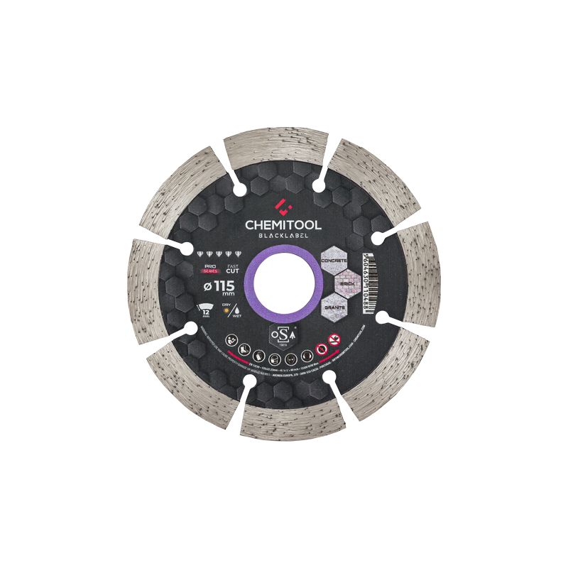 CHEMITOOL BLACKLABEL - Segmented Diamond Saw Blade 115mm