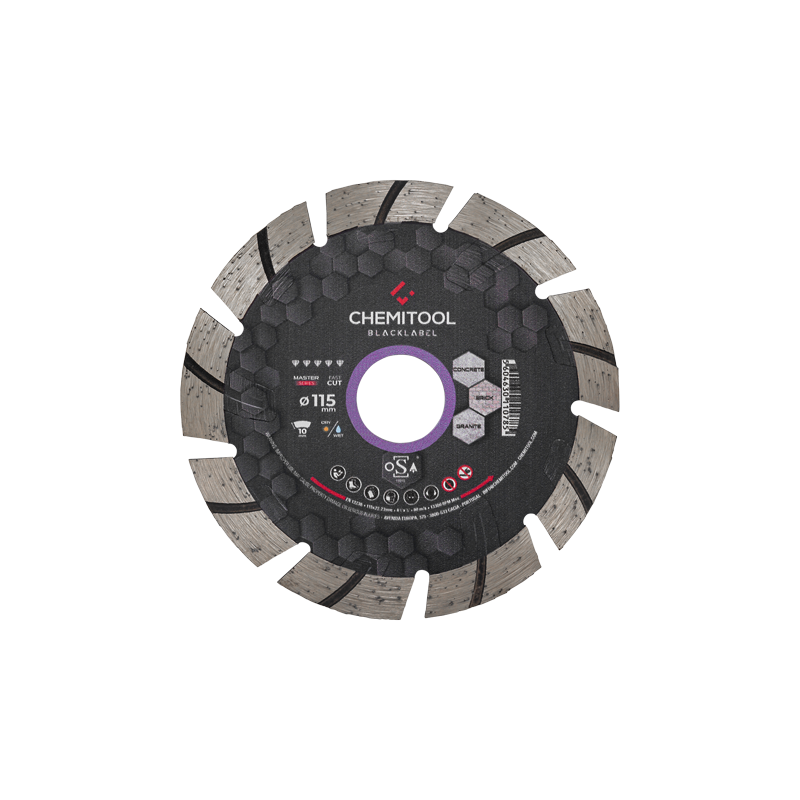 CHEMITOOL BLACKLABEL - Reinforced Segmented Diamond Saw Blade 115mm