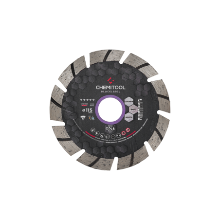 CHEMITOOL BLACKLABEL - Reinforced Segmented Diamond Saw Blade 115mm