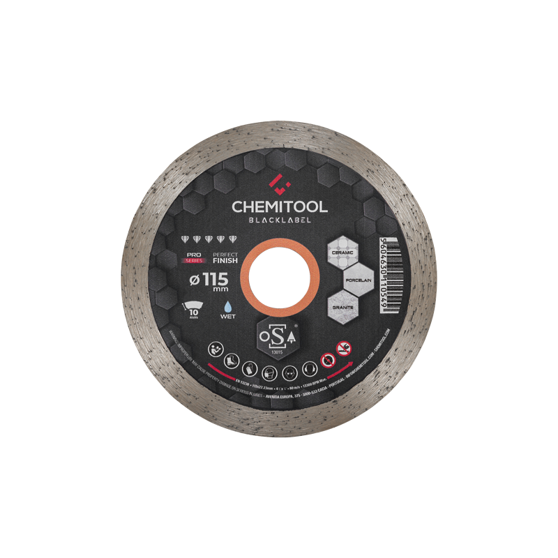 CHEMITOOL BLACKLABEL - Continuous Diamond Rim Saw Blade 115mm