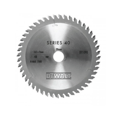 Lâmina para serra circular portátil para construção Extreme  DeWalt (165mm x 20mm x 48D)