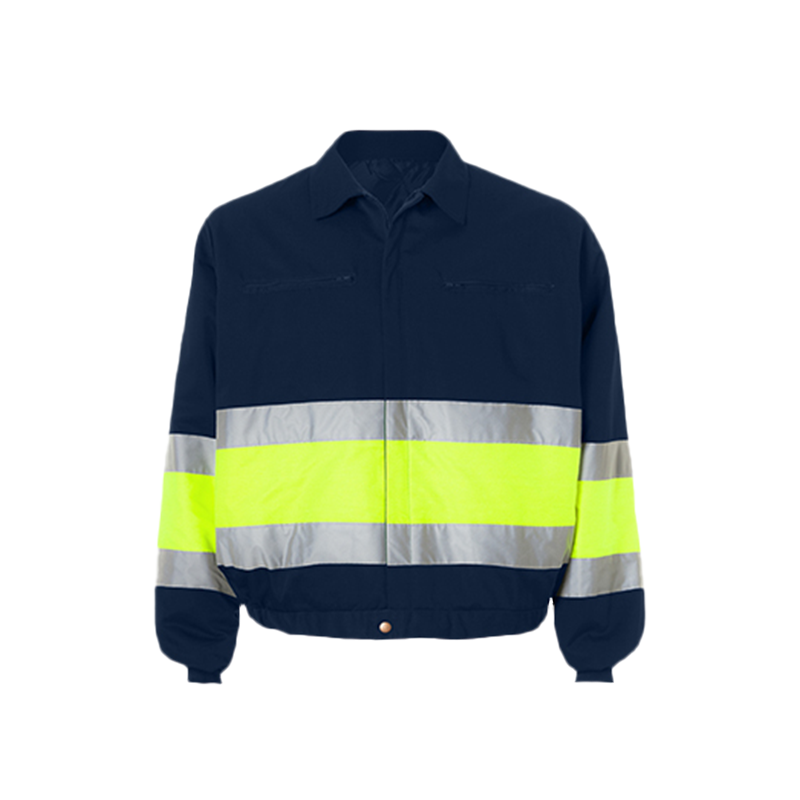 Casaco Acolchoado Bicolor Alta Visibilidade Com Fecho Central Tamanho L CHEMITOOL SAFETY
