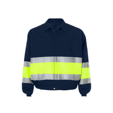Casaco Acolchoado Bicolor Alta Visibilidade Com Fecho Central Tamanho L CHEMITOOL SAFETY