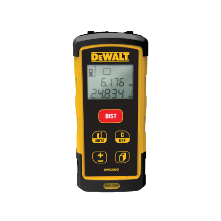 Medidor Laser DeWalt De Distâncias Com Alcance De 50m