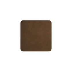Juego de 4 Posavasos 10x10cm Sepia Oscura - Soft Leather
