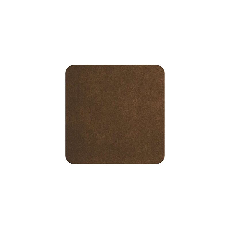 Juego de 4 Posavasos 10x10cm Sepia Oscura - Soft Leather