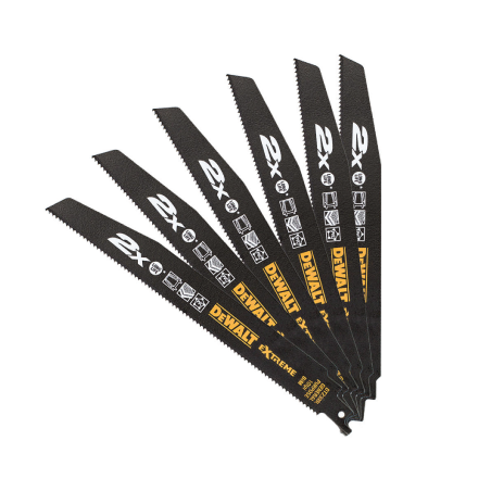Lâminas de serra sabre Extreme para corte em madeira e metal DeWalt (228mm x 1mm)