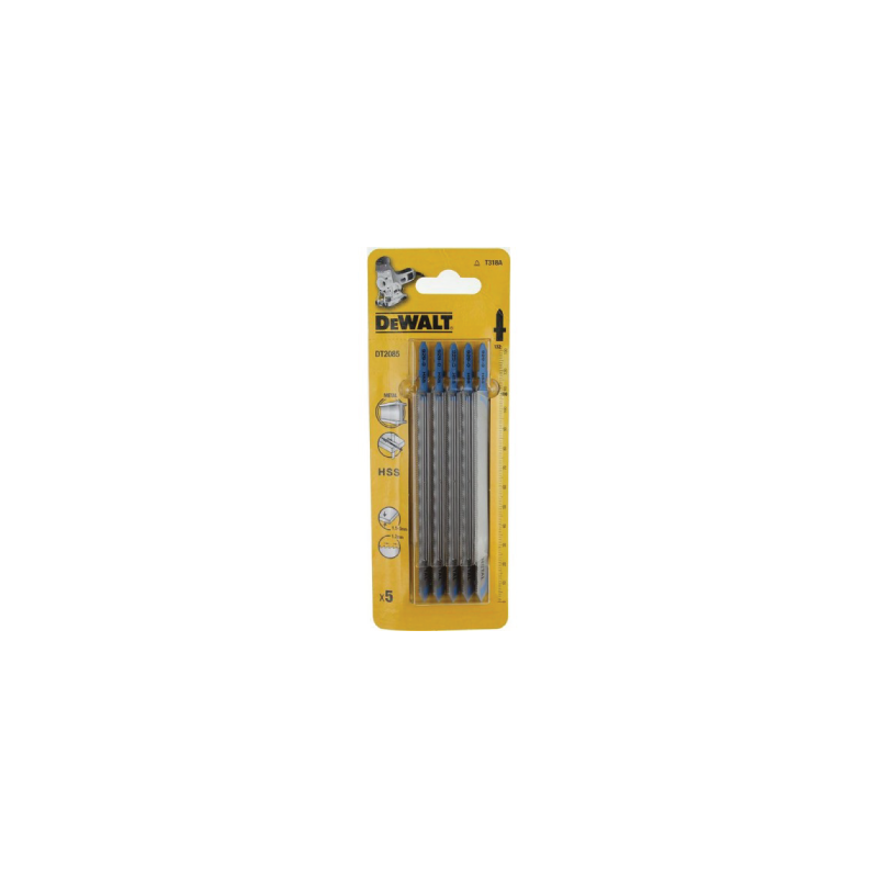 Lâminas de serra de recorte HCS  para metal DeWalt (132mm x 1.2mm)