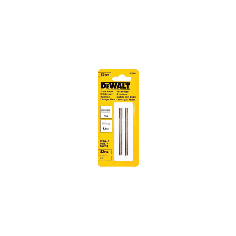 Lâminas HSS para plainas DeWalt (82mm)