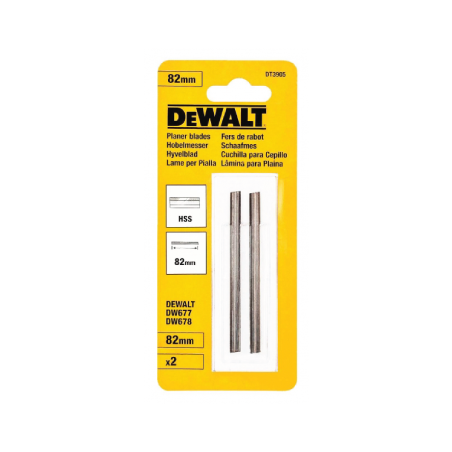 Lâminas HSS para plainas DeWalt (82mm)