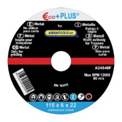 ECO+PLUS Steel Grinding Disc 115 x 6 x 22 mm