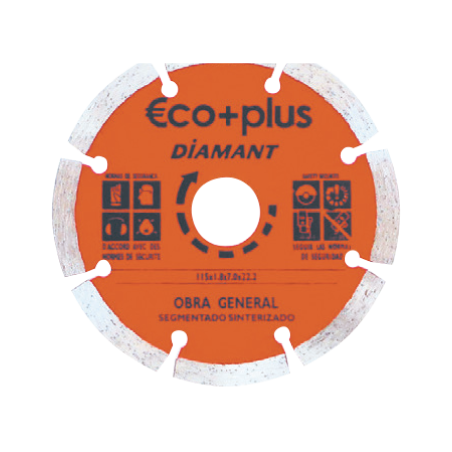 ECO+PLUS Diamant Disc Segmented Ø 115 x 7 x 22 mm