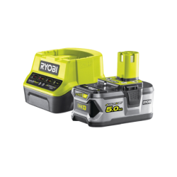Conjunto Carregador Rápido 2,0Ah + 1 Bateria Lithium+ 18V - 5,0 Ah One+ RYOBI