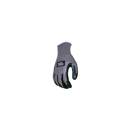 Luvas Anti-Derrapente em Nitrilo Cinzento L BLACK+DECKER