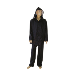 CHEMITOOL SAFETY Waterproof Suit Size L in Navy Blue