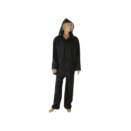CHEMITOOL SAFETY Waterproof Suit Size L in Navy Blue