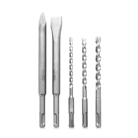 AEG SDS Plus Starter Set with Point Chisel and Flat Chisel